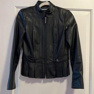 White House Black Market Leather Jacket